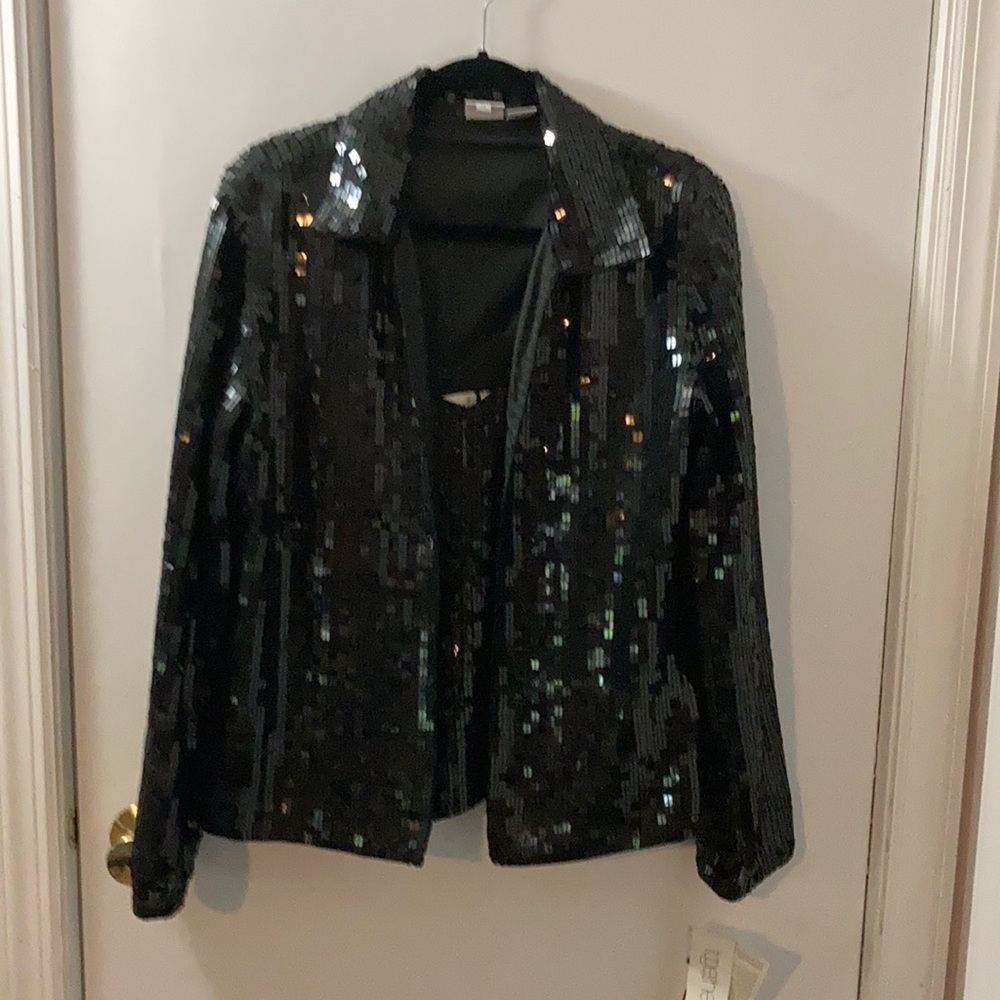 Stunning sequins blazer and tank top